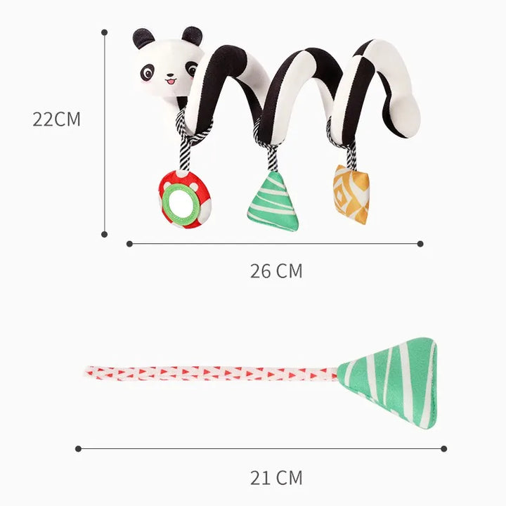 Montessori Sensory Clutch Toy | Stroller & Crib Activity for Babies