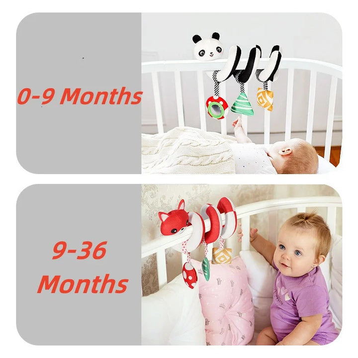 Montessori Sensory Clutch Toy | Stroller & Crib Activity for Babies