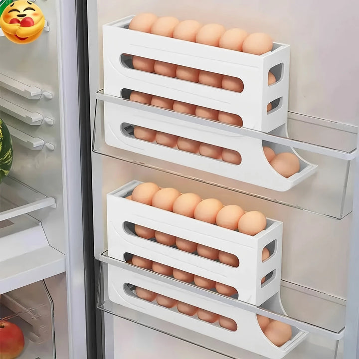 4-Tier Rotating Egg Organizer