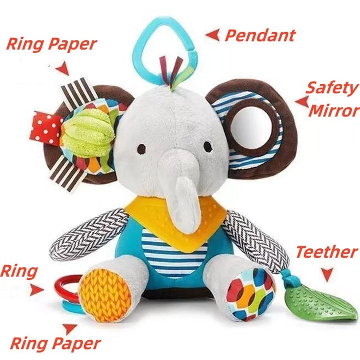 Montessori Sensory Clutch Toy | Stroller & Crib Activity for Babies