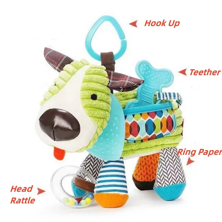 Montessori Sensory Clutch Toy | Stroller & Crib Activity for Babies