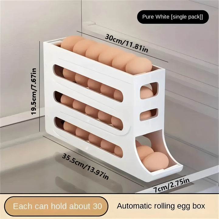 4-Tier Rotating Egg Organizer