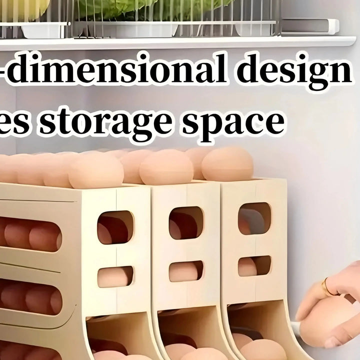 4-Tier Rotating Egg Organizer