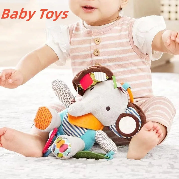 Montessori Sensory Clutch Toy | Stroller & Crib Activity for Babies