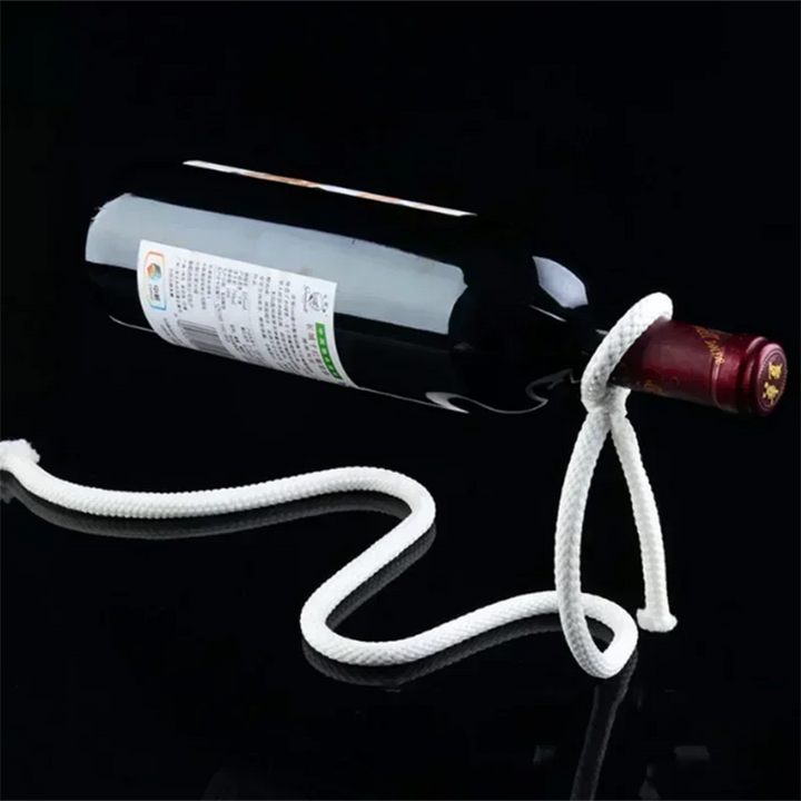 Floating Iron Chain Wine Rack
