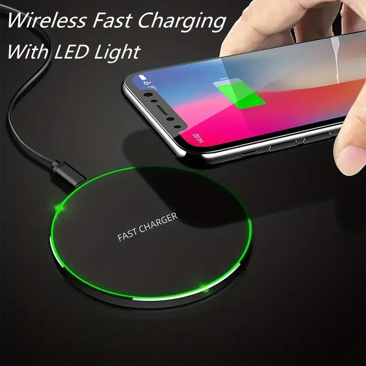 Fast Wireless Charging Pad for iPhone & Samsung Devices