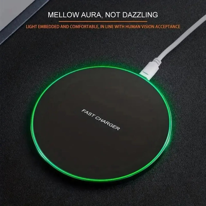Fast Wireless Charging Pad for iPhone & Samsung Devices