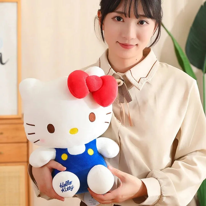 Sanrio Hello Kitty Anime Hello Kitty Stuffed Toys Plushier Soft Pillow Birthday Gifts For Girls Kawaii Hello Kitty Plush Dolls