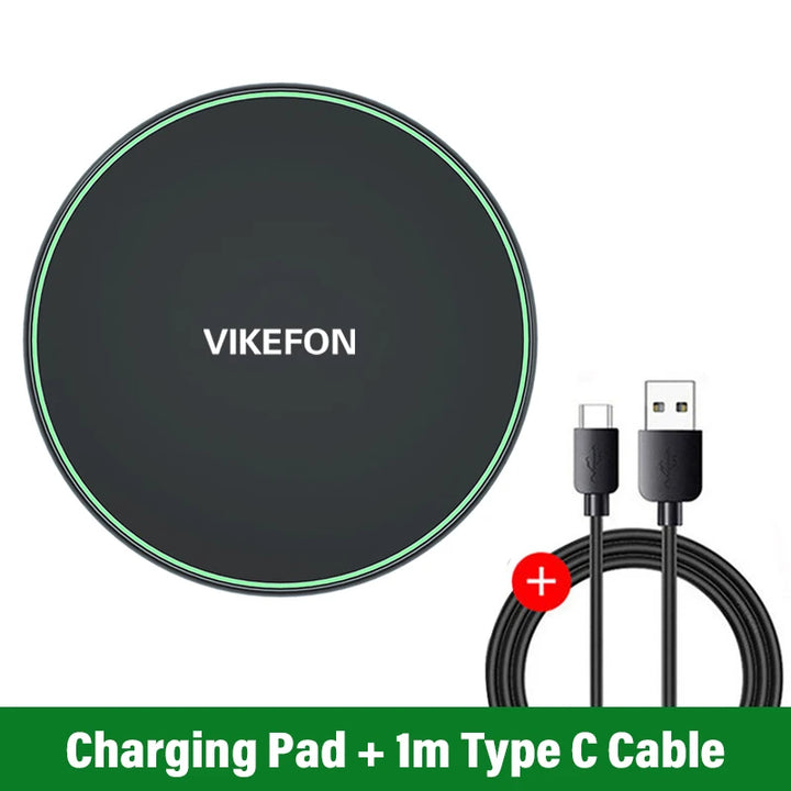 Fast Wireless Charging Pad for iPhone & Samsung Devices