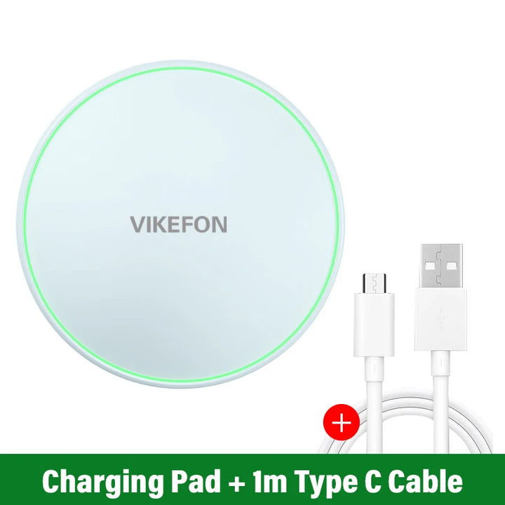 Fast Wireless Charging Pad for iPhone & Samsung Devices