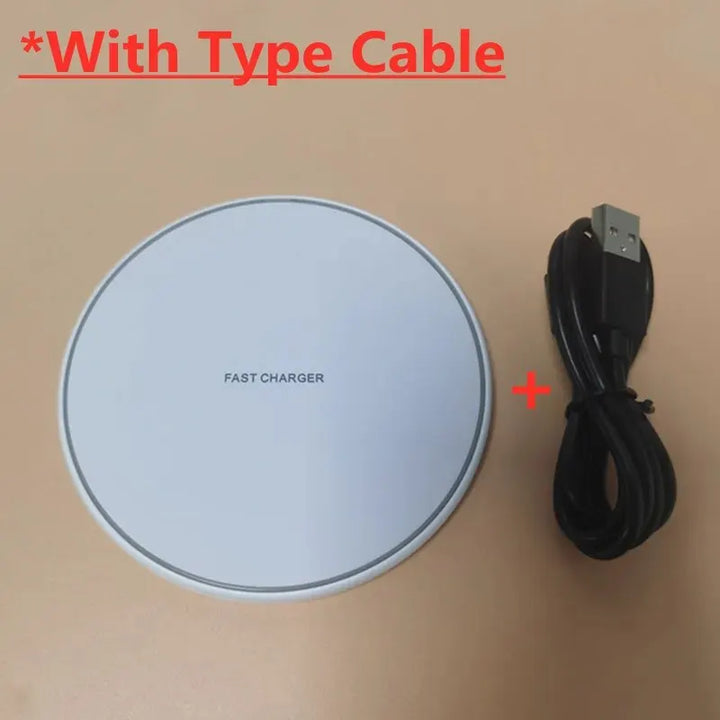 Fast Wireless Charging Pad for iPhone & Samsung Devices