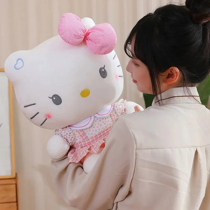 Sanrio Hello Kitty Anime Hello Kitty Stuffed Toys Plushier Soft Pillow Birthday Gifts For Girls Kawaii Hello Kitty Plush Dolls