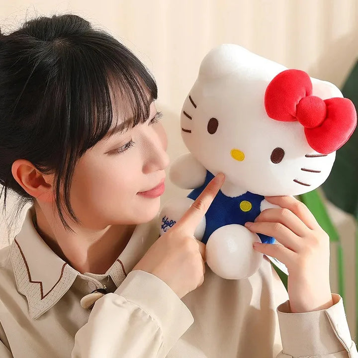 Sanrio Hello Kitty Anime Hello Kitty Stuffed Toys Plushier Soft Pillow Birthday Gifts For Girls Kawaii Hello Kitty Plush Dolls