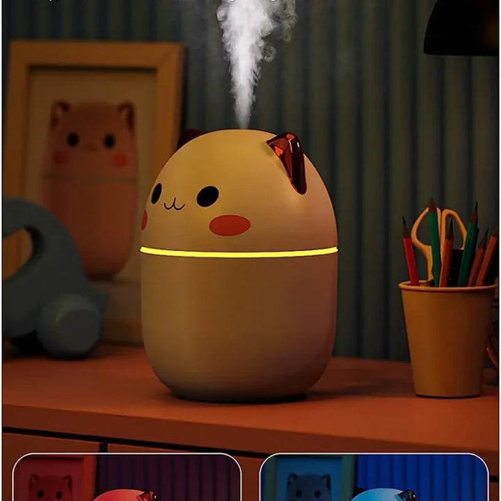 Hot Sale 250ml Cute Cat Air Humidifier Diffuser USB Mist Maker Mini Humidificador with Night Light
