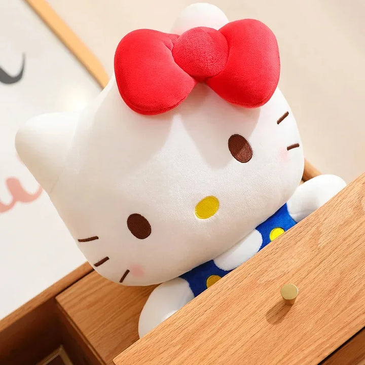 Sanrio Hello Kitty Anime Hello Kitty Stuffed Toys Plushier Soft Pillow Birthday Gifts For Girls Kawaii Hello Kitty Plush Dolls