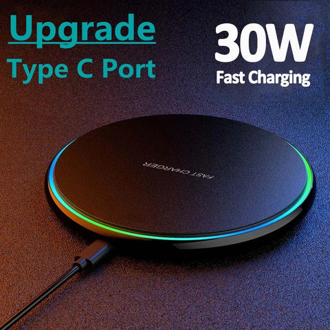 Fast Wireless Charging Pad for iPhone & Samsung Devices