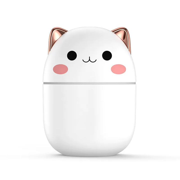 Hot Sale 250ml Cute Cat Air Humidifier Diffuser USB Mist Maker Mini Humidificador with Night Light