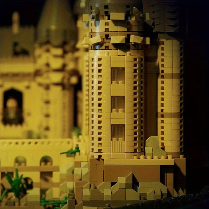 Micro Bricks City Creative Medieval Magic Castle Series School Architecture Palace Model Building Blocks Gifts Kid Assembly Toys